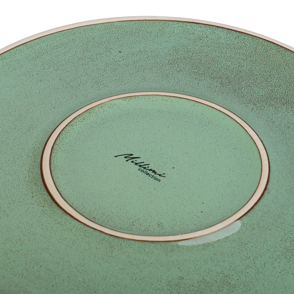 MILLIMI Кантри тарелка подстановочная 25,9см, керамика, зеленый, арт.№ 824-224