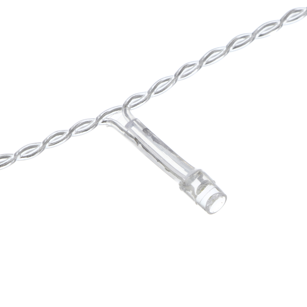 Гирлянда занавес 1.5x1.5 м СНОУ БУМ, 150 LED ламп, постоянное свечение шампань, ПВХ прозрачный, 10 нитей, 220В, арт.№ 382-078