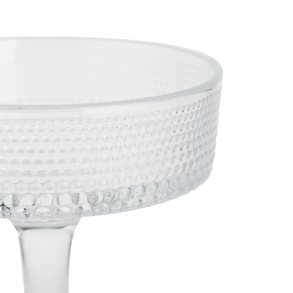 Креманка / бокал для шампанского 180мл, стекло, с рельефным узором, арт.№ 820-679