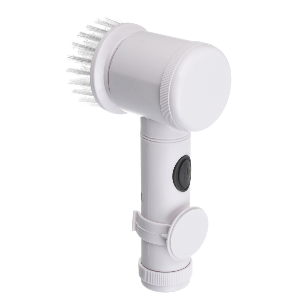 LEBEN Электрическая щетка для уборки, 5 насадок, 500 мАч, пластик, белый, арт.№ 247-013