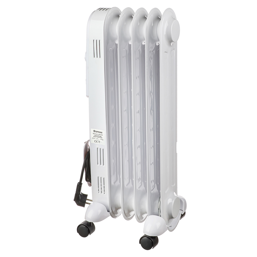 ЕРМАК Обогреватель масляный 1000 Вт (CR401-05), арт.№ 698-022