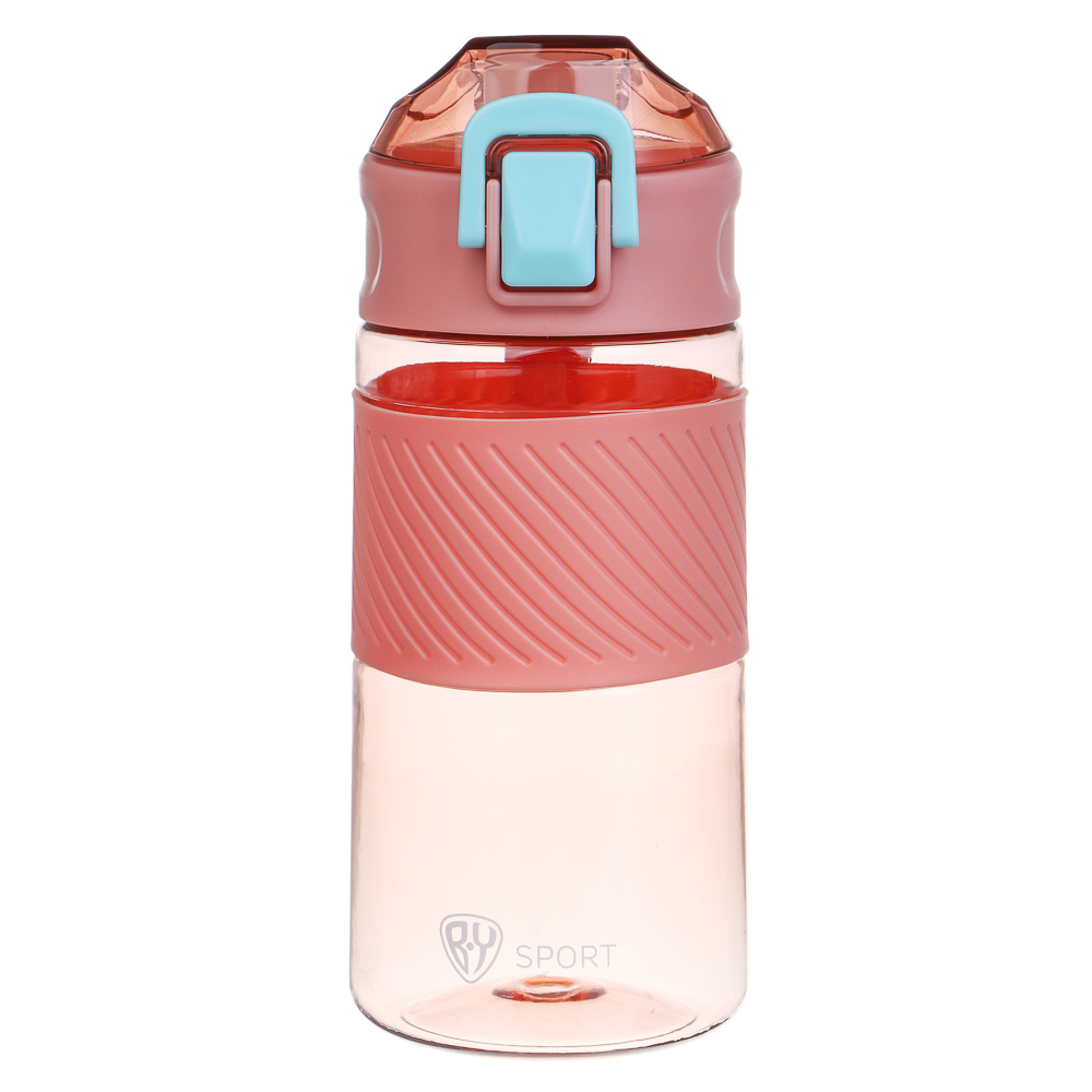 Бутылка спортивная для воды с силиконовым поильником тм BY SPORT, 500мл, 18,5x8,5см, PC, 2 цвета, арт.№ 088-129