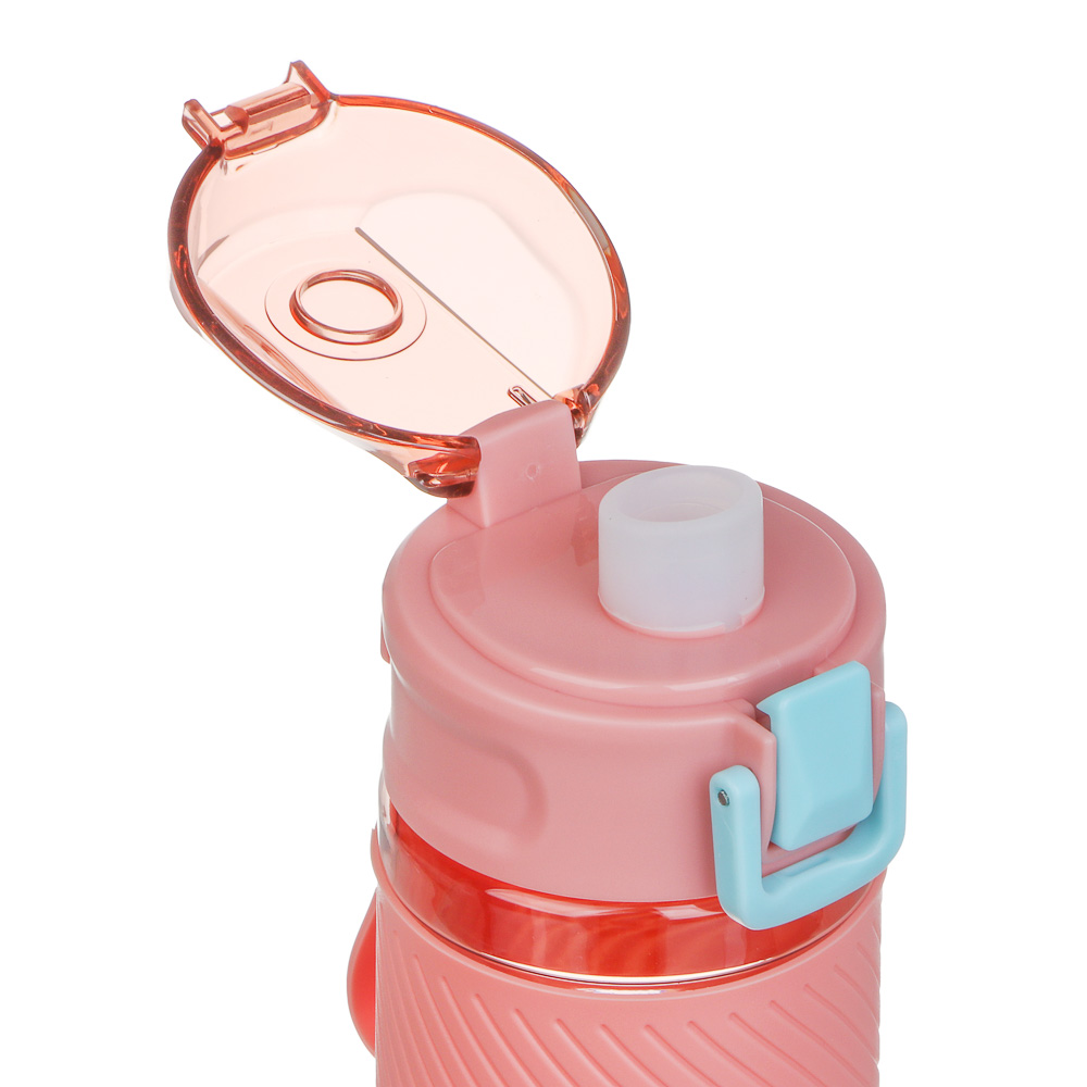 Бутылка спортивная для воды с силиконовым поильником тм BY SPORT, 500мл, 18,5x8,5см, PC, 2 цвета, арт.№ 088-129