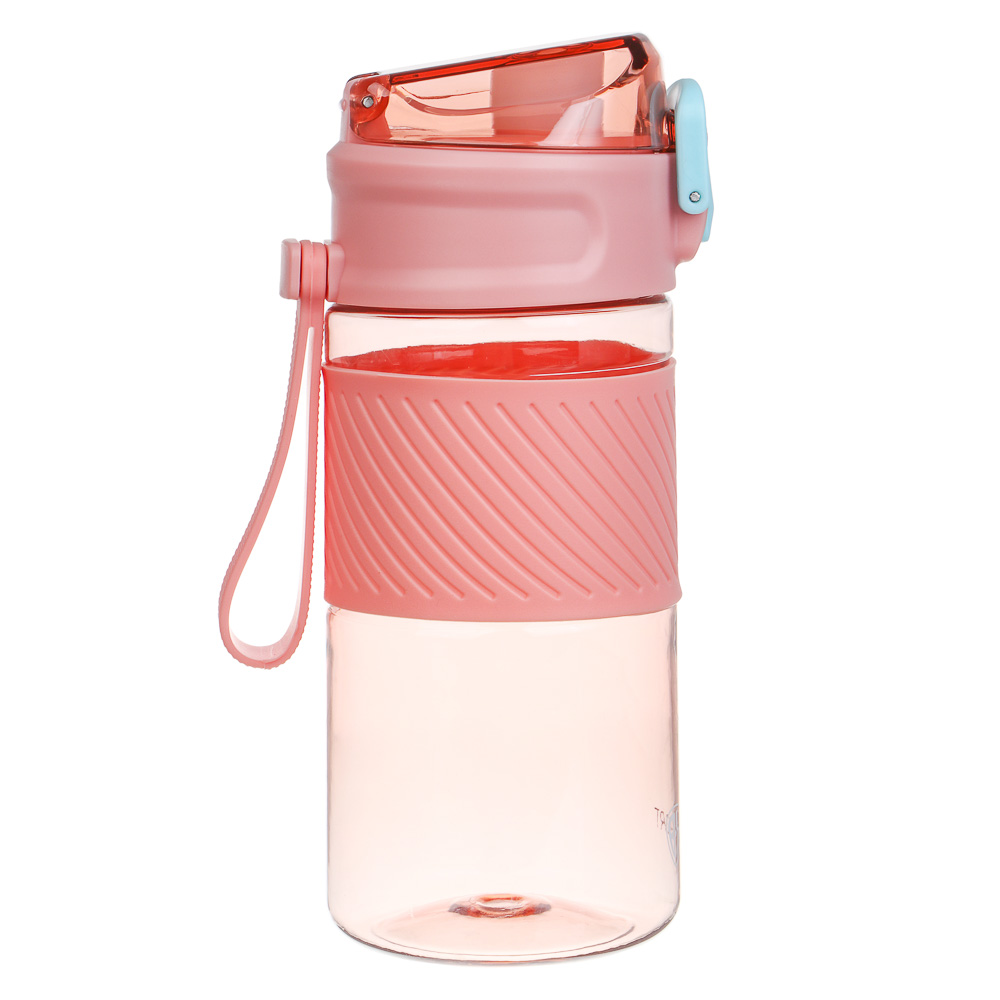 Бутылка спортивная для воды с силиконовым поильником тм BY SPORT, 500мл, 18,5x8,5см, PC, 2 цвета, арт.№ 088-129