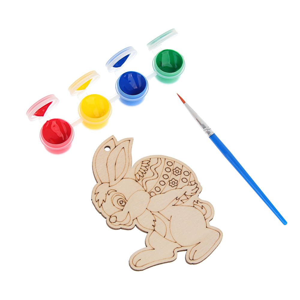 Набор для творчества с красками тм LADECOR "Кролик", 8x2x11 см, арт.№ 590-108