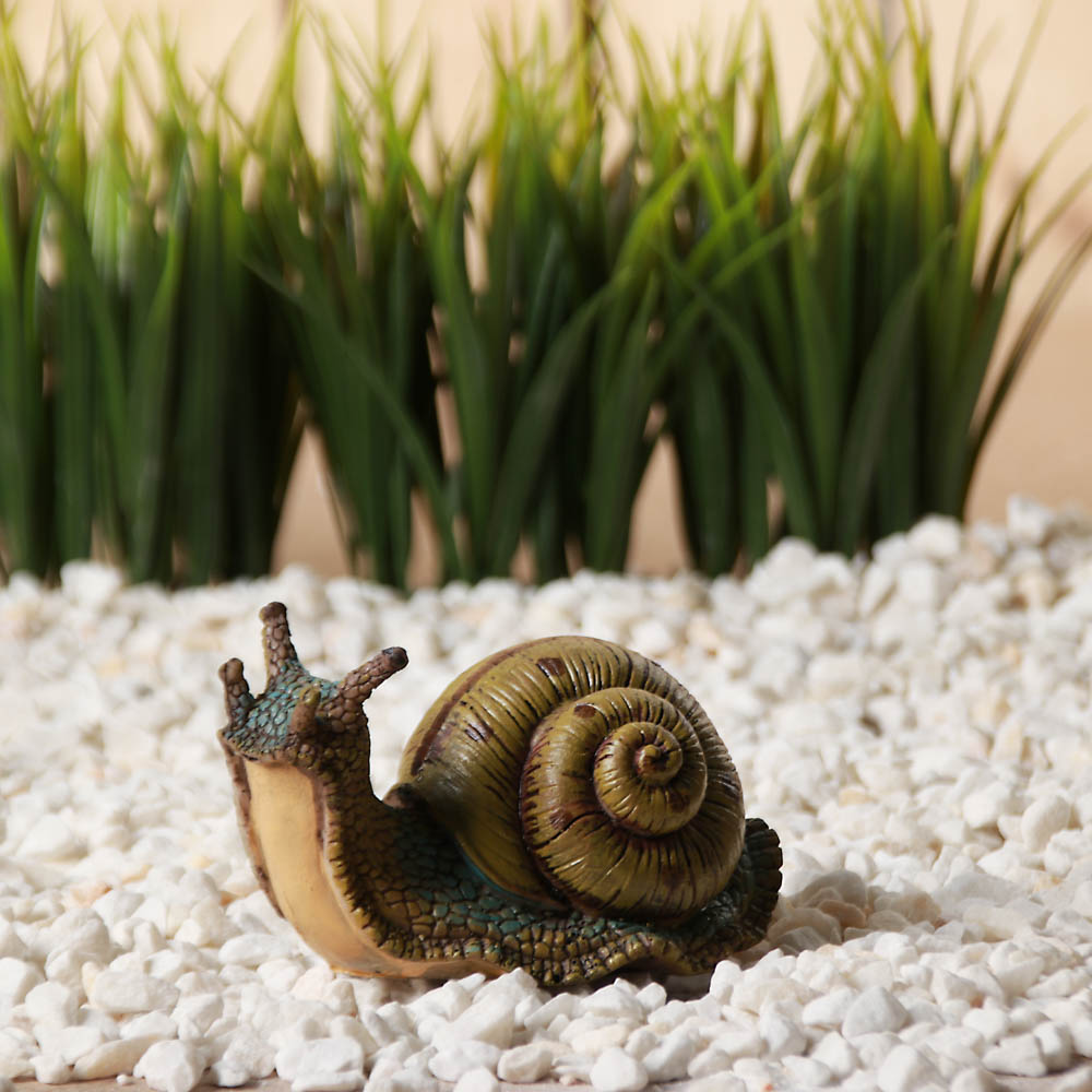 INBLOOM Фигура садовая "Улитка, лягушка, черепаха", h7-9см, полистоун, арт.№ 162-186