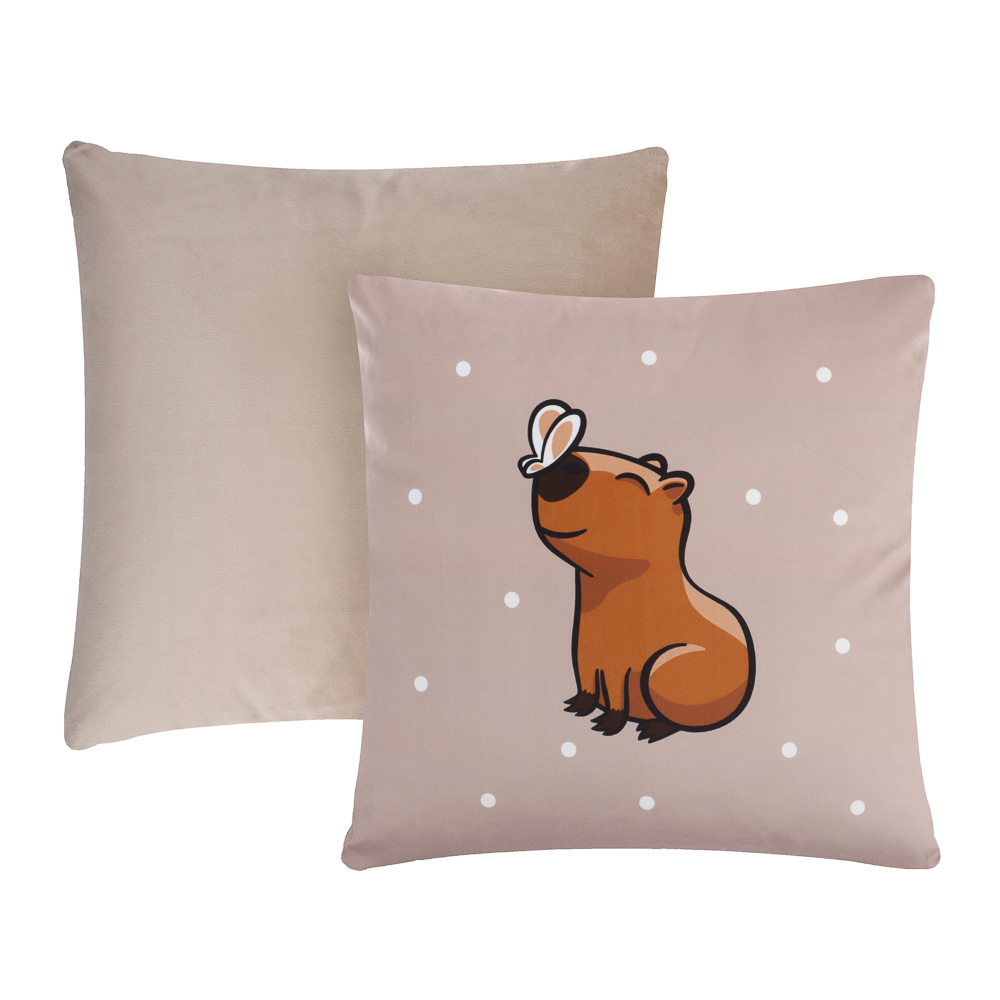 PROVANCE Капибары Подушка декоративная 40х40см, 100% полиэстер, арт.№ 497-104