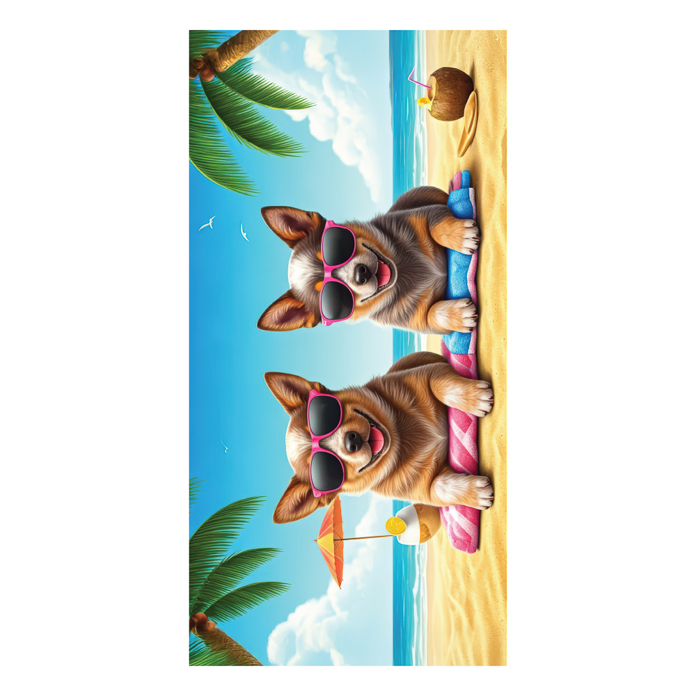 Полотенце пляжное тм PROVANCE Саммер 70х140см, 100% полиэстер, 6 дизайнов, арт.№ 496-050