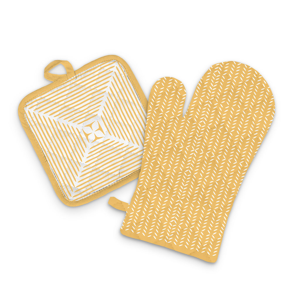 Набор прихваток 2 шт тм PROVANCE Орра 17х17см, 17х27 см, 100% полиэстер, 2 дизайна, арт.№ 493-168