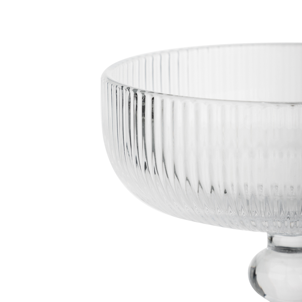 MILLIMI Бокал-креманка Грея, 250мл, стекло, прозрачный, рифленый, арт.№ 878-634