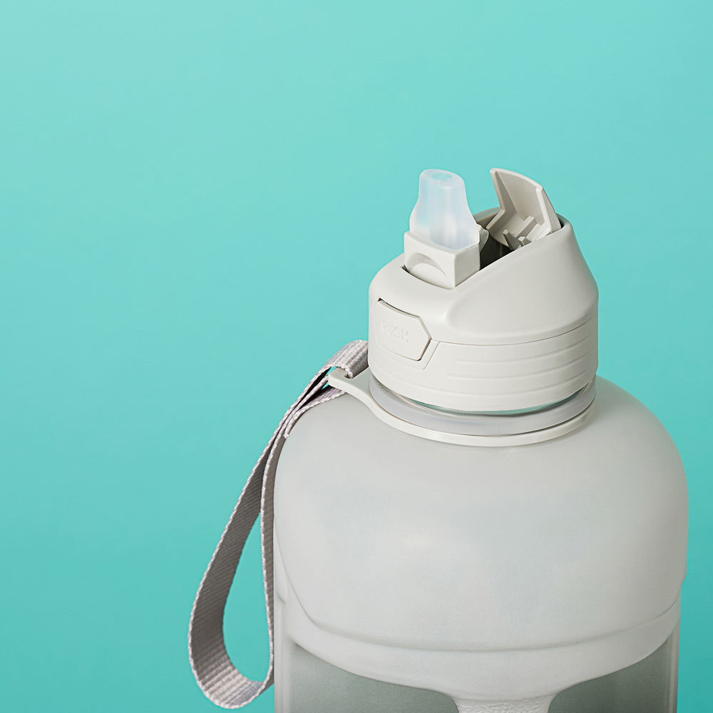 SILAPRO MAX Бутылка спортивная с замком, BLACK-GREY, 2л, PETG, арт.№ 088-046