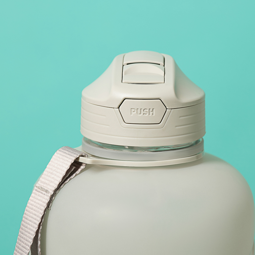 SILAPRO MAX Бутылка спортивная с замком, BLACK-GREY, 2л, PETG, арт.№ 088-046