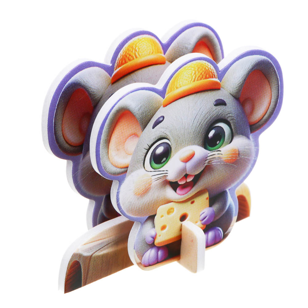 BY Пазл 3Д "Милые животные" 6х8,4см, пенокартон, 25 дизайнов, арт.№ 214-093