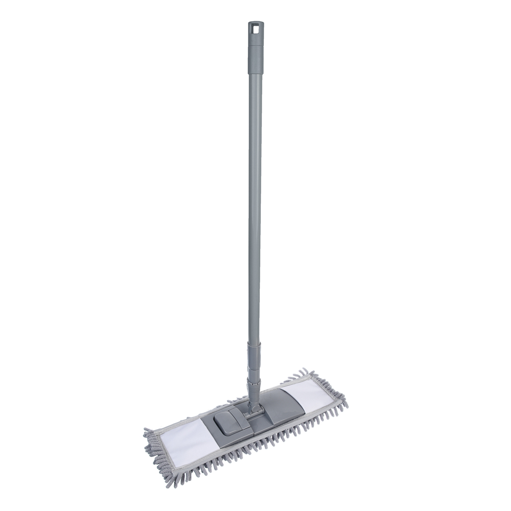 Швабра со смен.насадкой тм VETTA, ручка телескоп. 70-120см, окраш. металл, насадка микрофибра 70г/м2, арт.№ 444-268