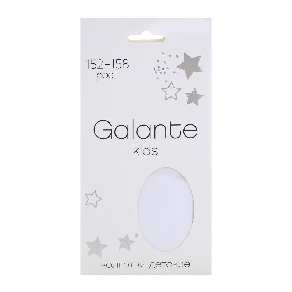 GALANTE Колготки детские, 85% полиамид, 15% эластан, 152-158, цвет белый, арт.№ 048-123