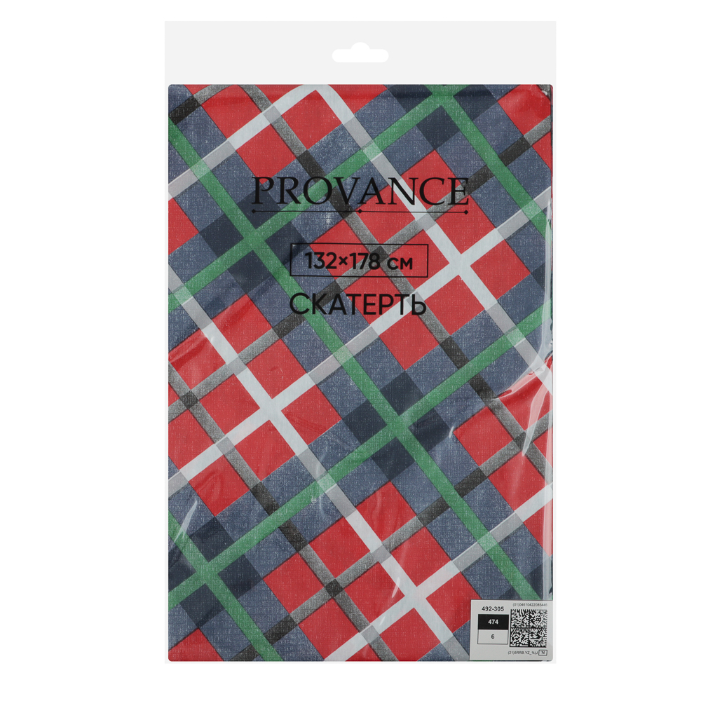 PROVANCE Щелкунчик Скатерть ПЕВА на текстильной основе, 132х178см, 50% полиэстер, 50% ПЕВА, арт.№ 492-305