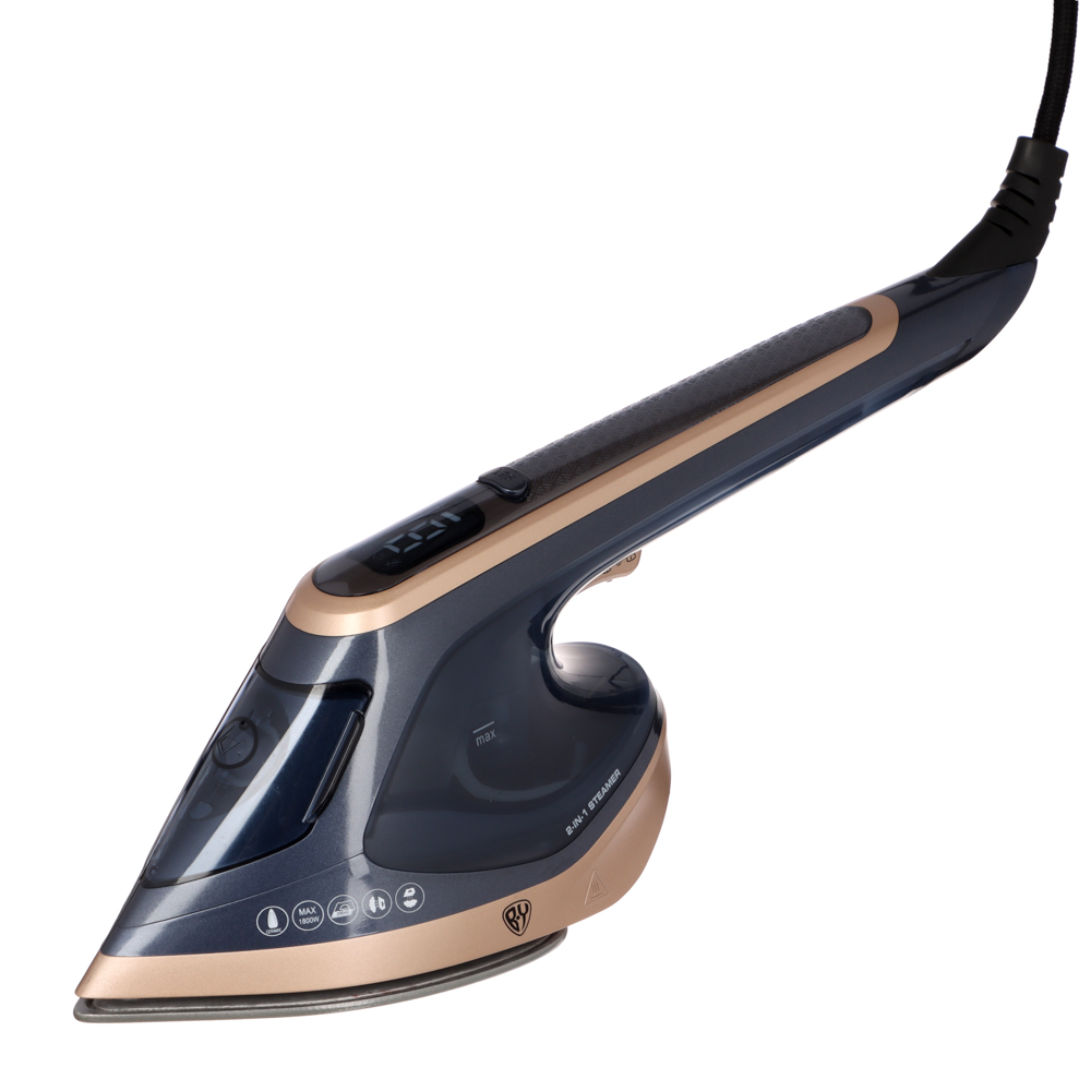 BY Русские Супергерои Утюг-отпариватель 2в1, 1800 Вт, паровой удар 120 гр/мин, LED дисплей, керамика, арт.№ 249-047