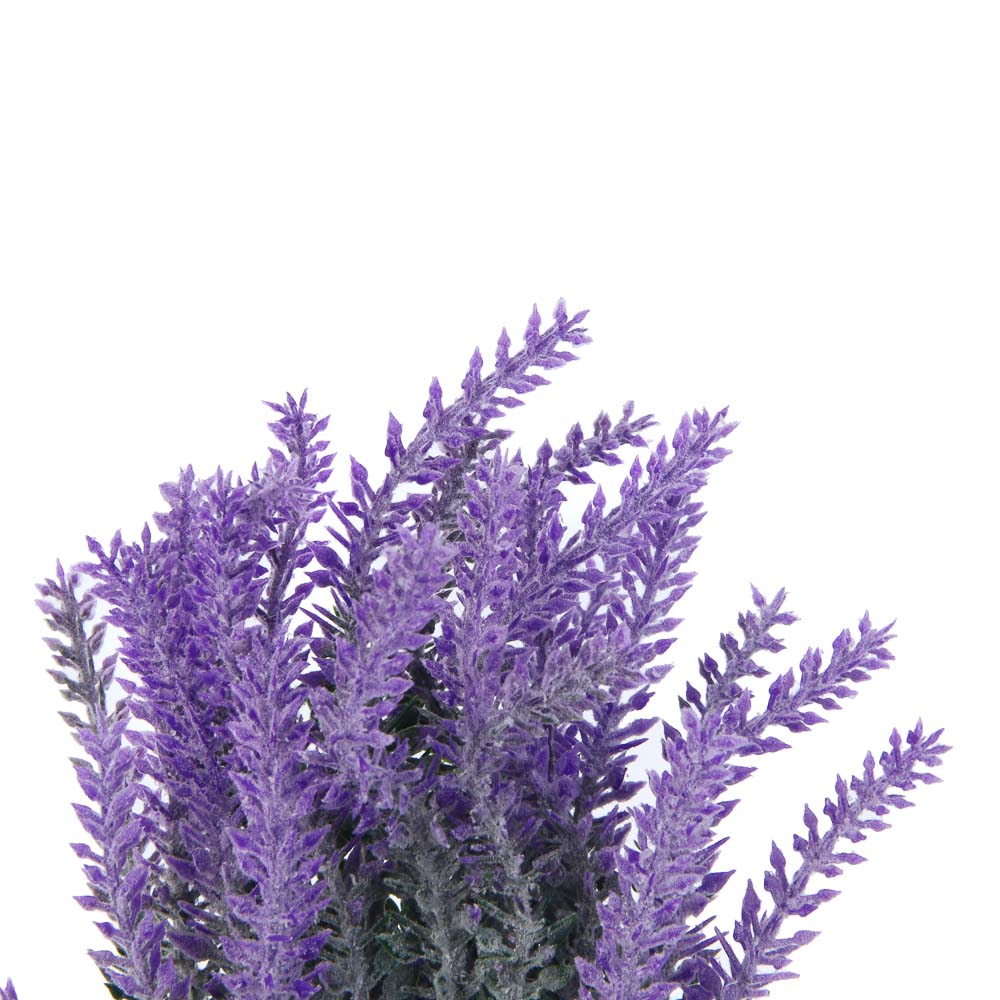 LADECOR Лаванда искусственная в кашпо, 7,5х20-21 см, пластик, целлюлоза, арт.№ 501-578