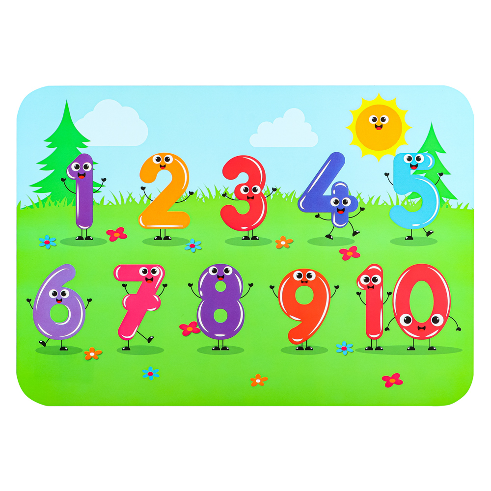 Настольное покрытие для лепки, пластик 330/230, НПД-1, 10 дизайнов, арт.№ 239-091