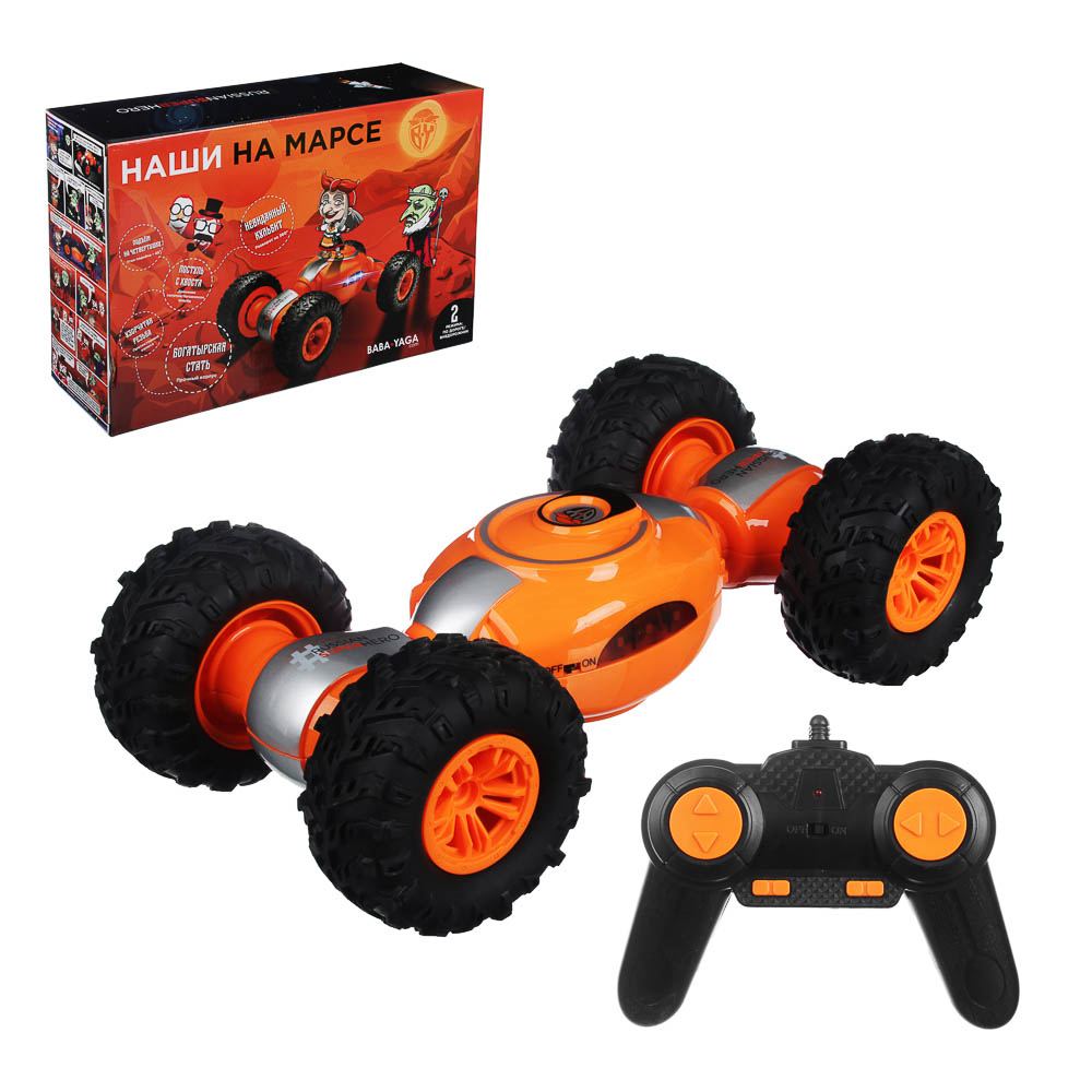 BY Автомобиль на радиоуправлении "Наши на Марсе", движение, свет, АВС, 39x25,5x11см, арт.№ 293-058