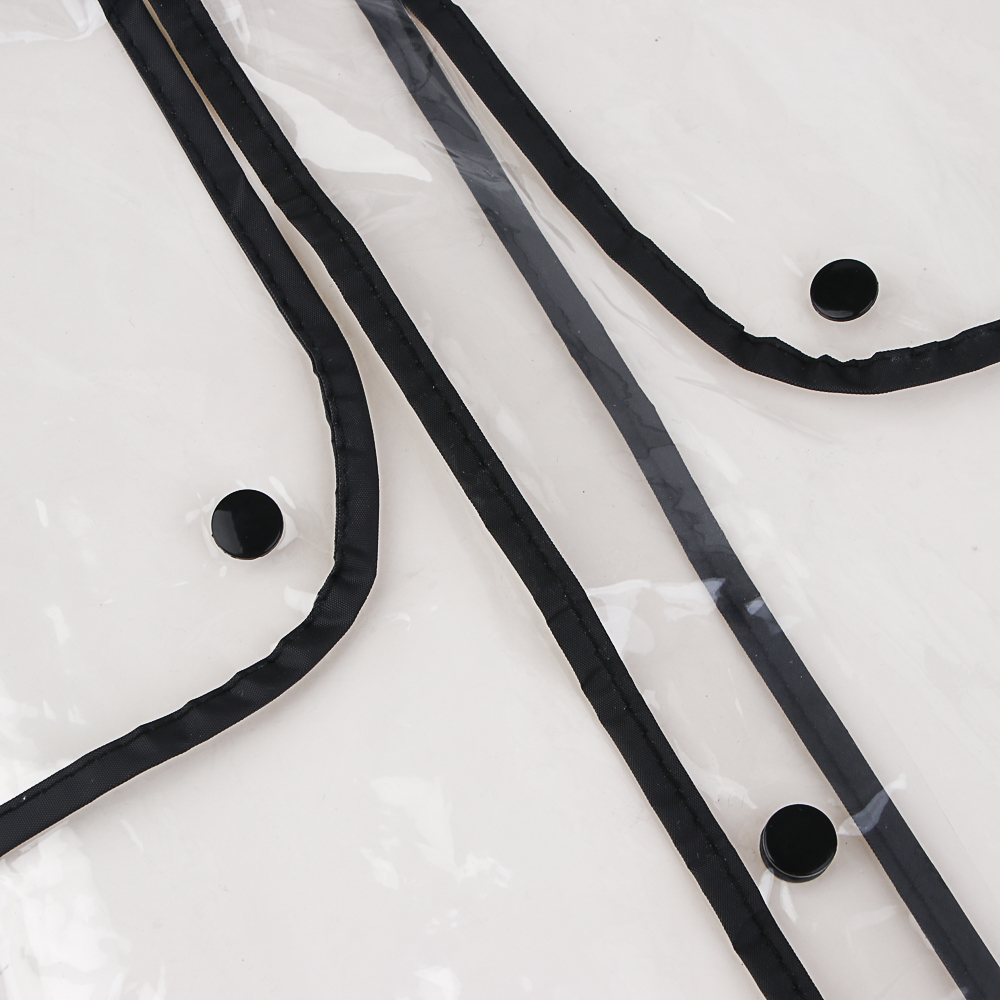 INBLOOM Дождевик прозрачный с окантовкой 100х62см, 130мкм, ЭВА, арт.№ 188-111