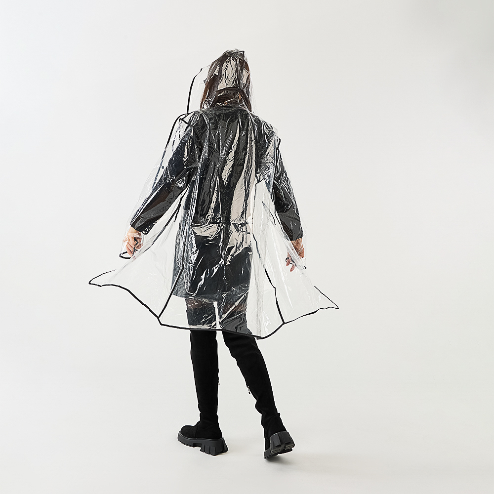INBLOOM Дождевик прозрачный с окантовкой 100х62см, 130мкм, ЭВА, арт.№ 188-111