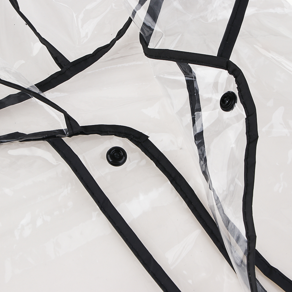 INBLOOM Дождевик прозрачный с окантовкой 100х62см, 130мкм, ЭВА, арт.№ 188-111