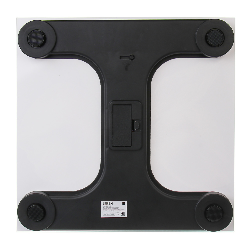 Весы напольные электронные "Ботаника" тм LEBEN, ЖК-дисплей, макс. нагр.до 180кг, 28х28см, арт.№ 252-102