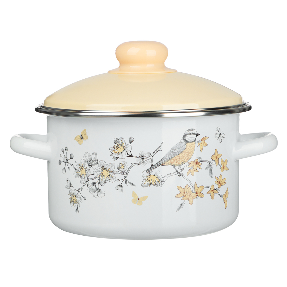 Люмен Кастрюля эмалированная 2л, индукция, арт.№ 894-576