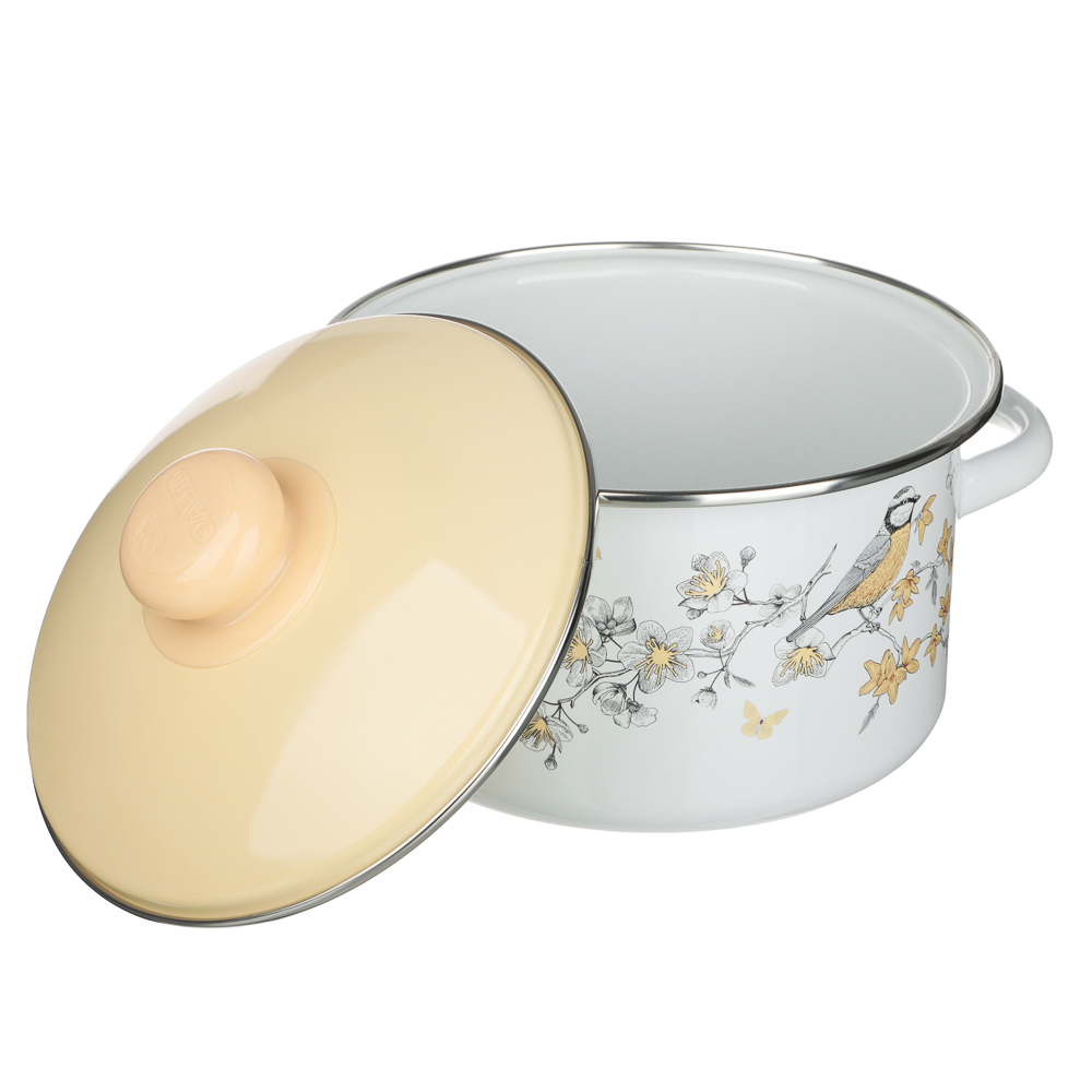 Люмен Кастрюля эмалированная 2л, индукция, арт.№ 894-576