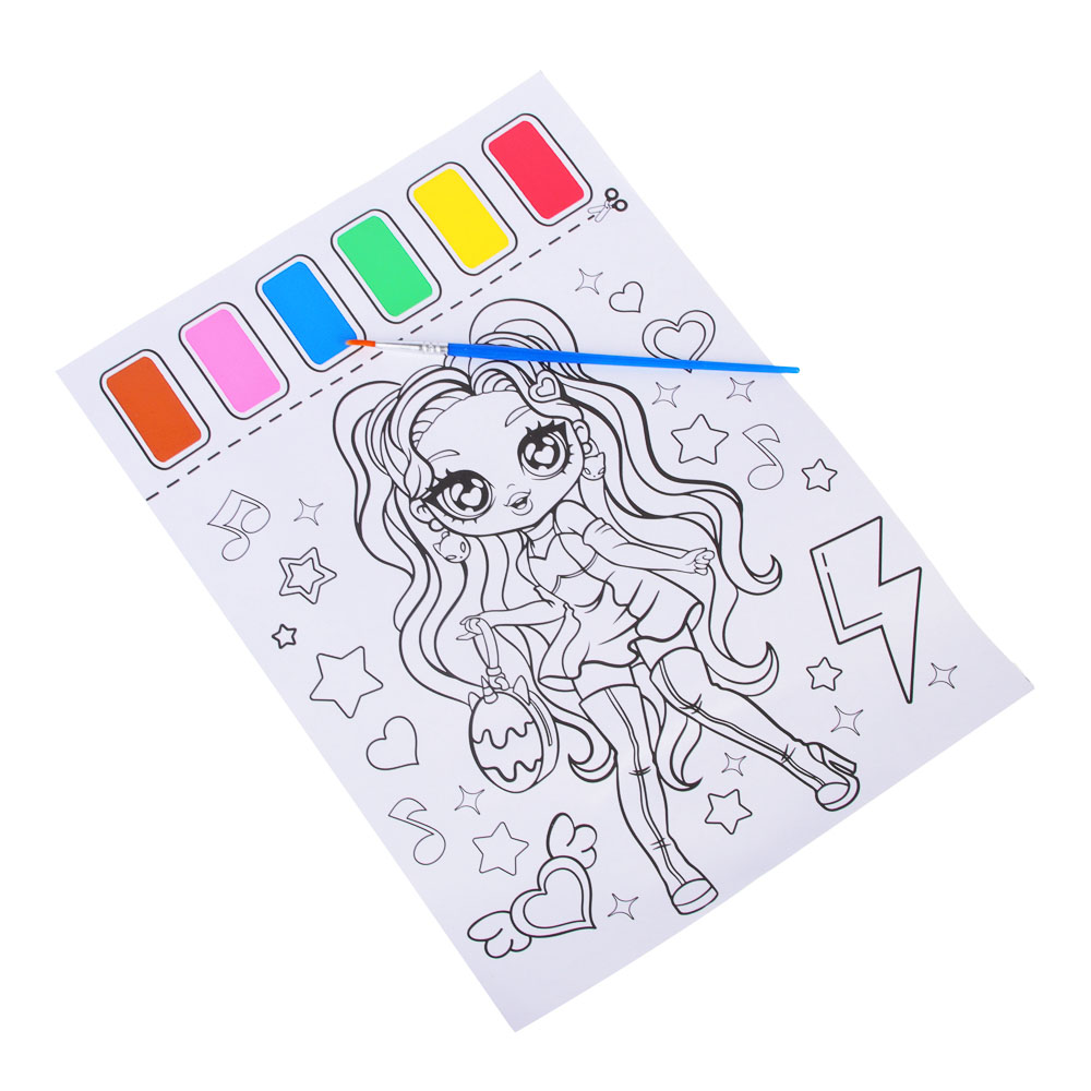 ХОББИХИТ Набор для творчества "Стильные девчонки", полипропилен, картон, 21,5х29,4 см, 3 дизайна, арт.№ 284-253