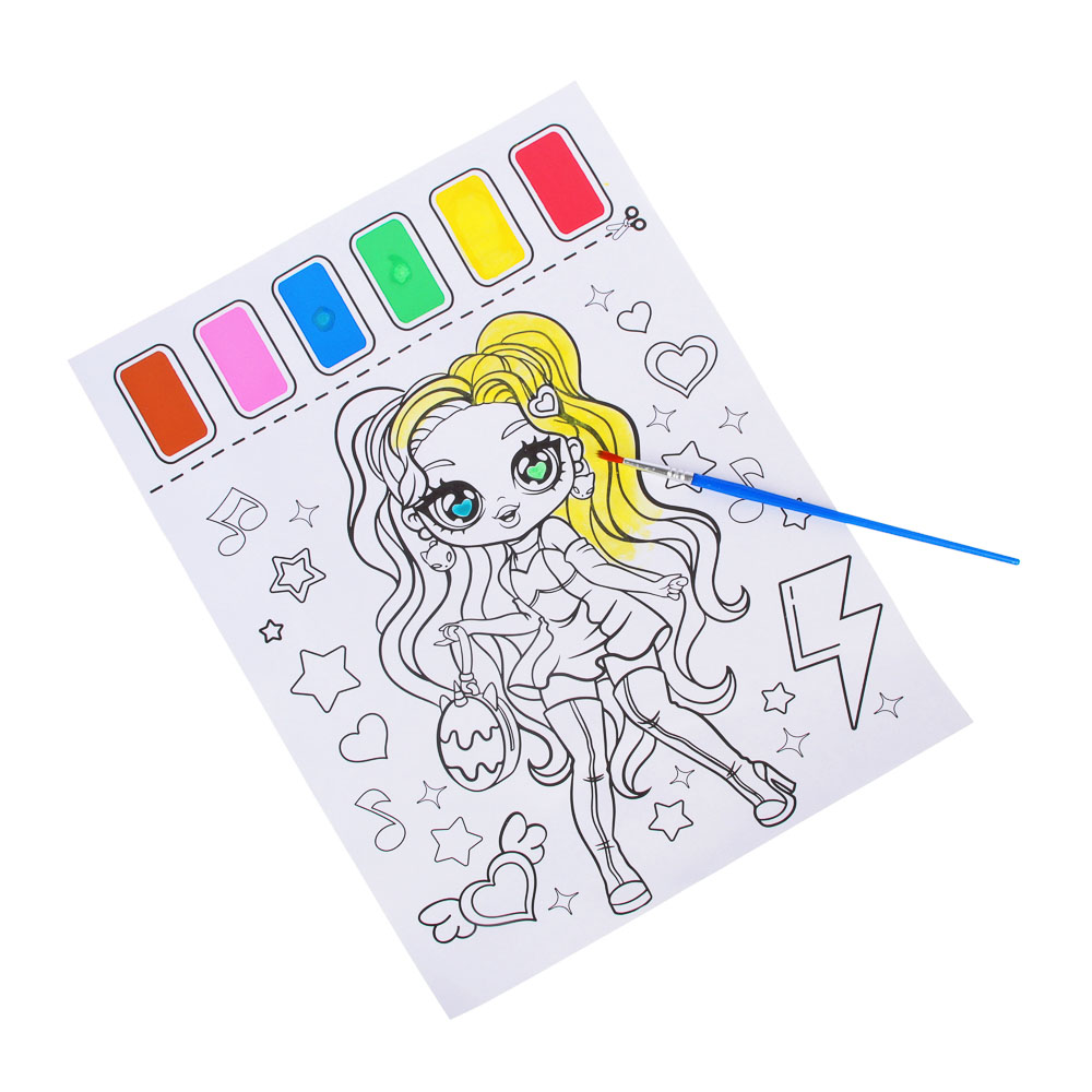 ХОББИХИТ Набор для творчества "Стильные девчонки", полипропилен, картон, 21,5х29,4 см, 3 дизайна, арт.№ 284-253