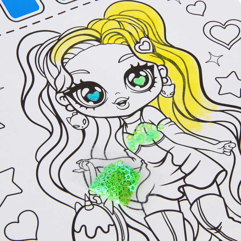 ХОББИХИТ Набор для творчества "Стильные девчонки", полипропилен, картон, 21,5х29,4 см, 3 дизайна, арт.№ 284-253