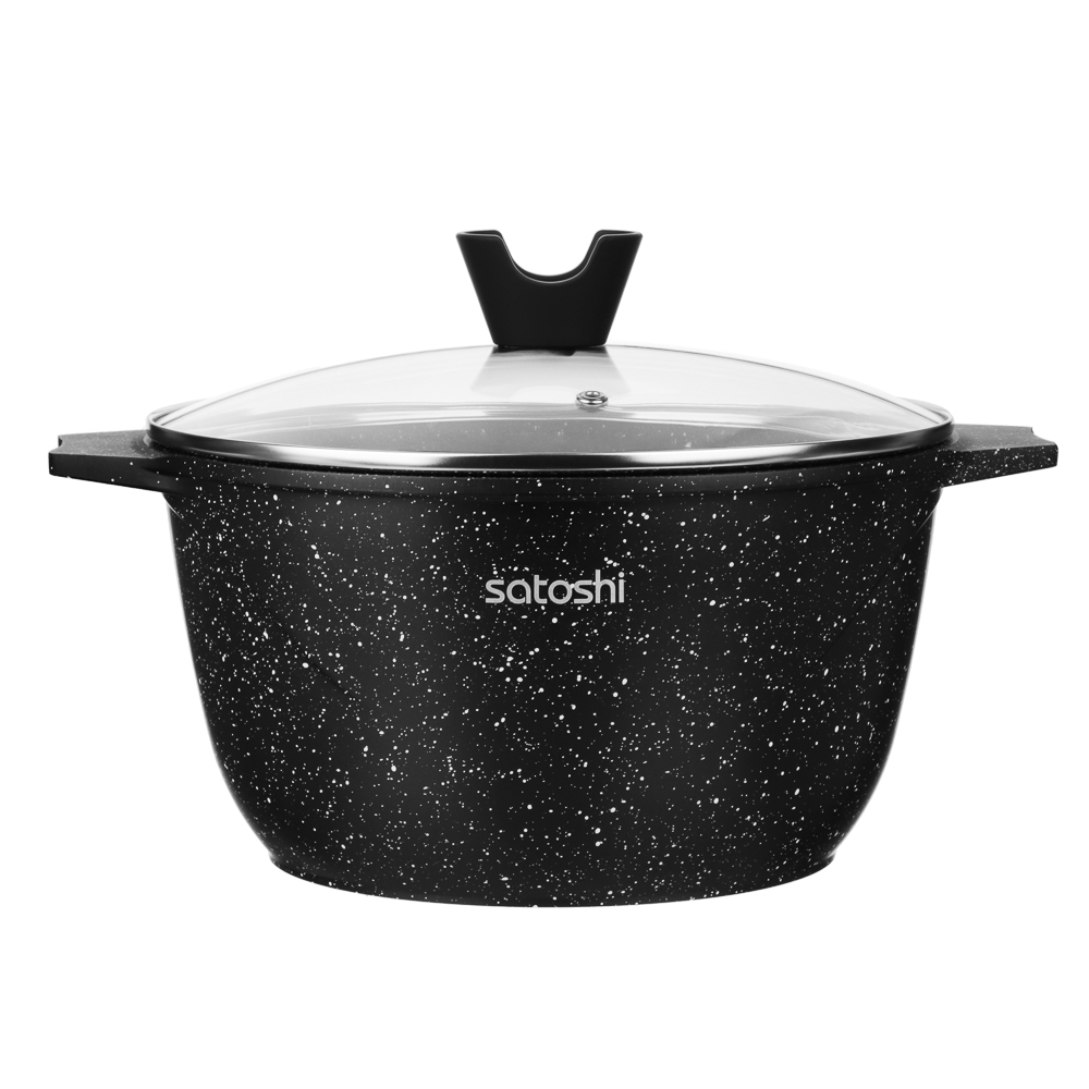 SATOSHI Монфор Казан 24х13,0см, 4,8л, литой алюминий, индукция, арт.№ 846-746