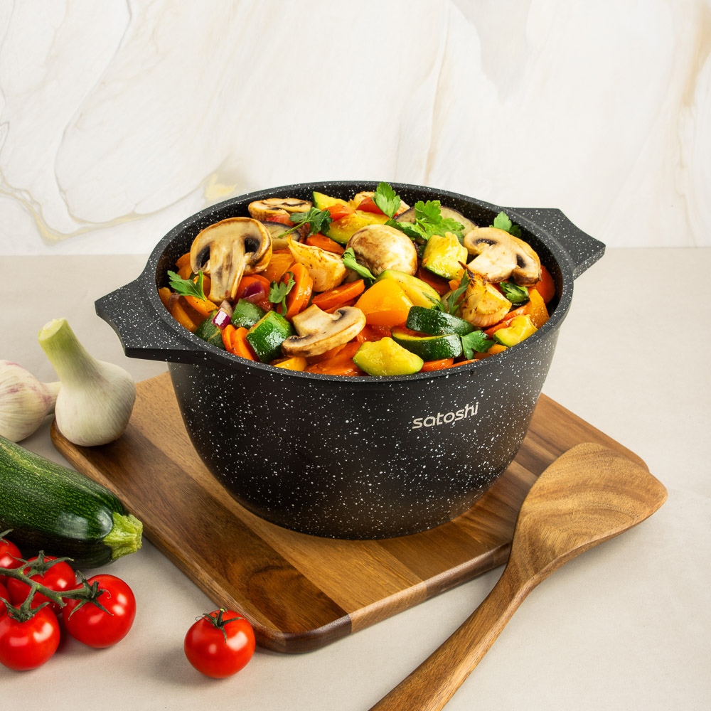 SATOSHI Монфор Казан 24х13,0см, 4,8л, литой алюминий, индукция, арт.№ 846-746