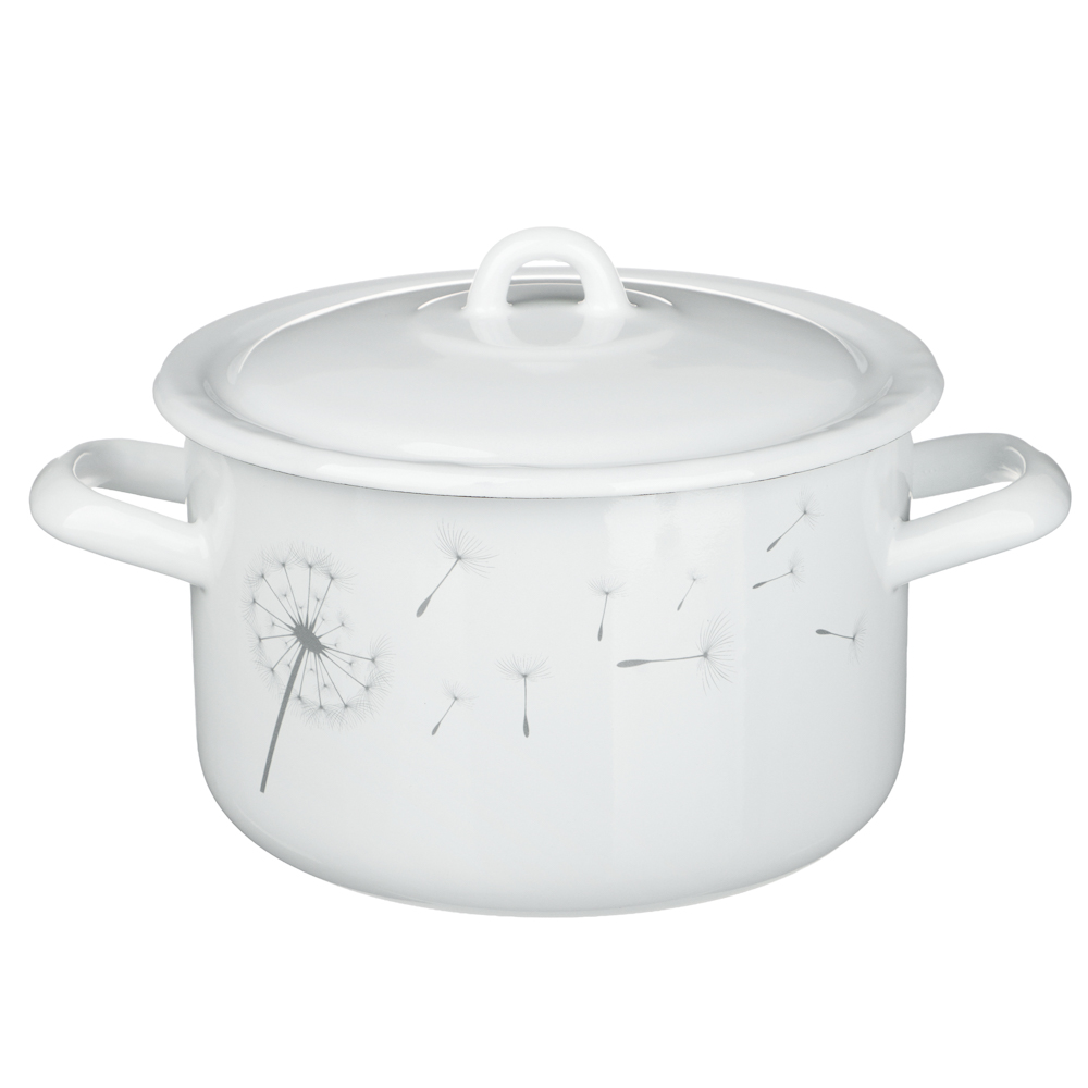 Одуванчик Кастрюля эмалированная 2,9л, индукция, арт.№ 894-580