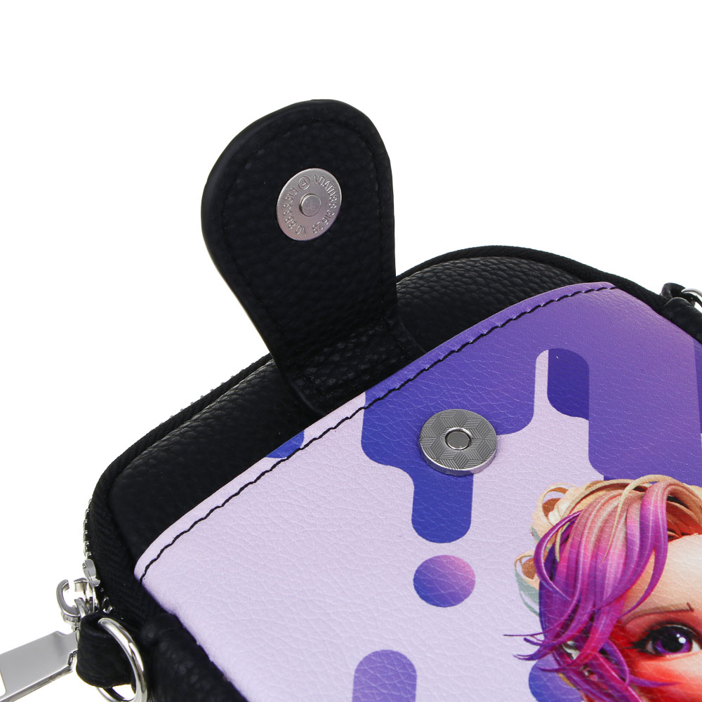 BY Русские Супергерои Сумка подростковая на длинном ремне, ПУ, 18х12х2,5 см, 4 дизайна, РСГ25-04, арт.№ 337-200