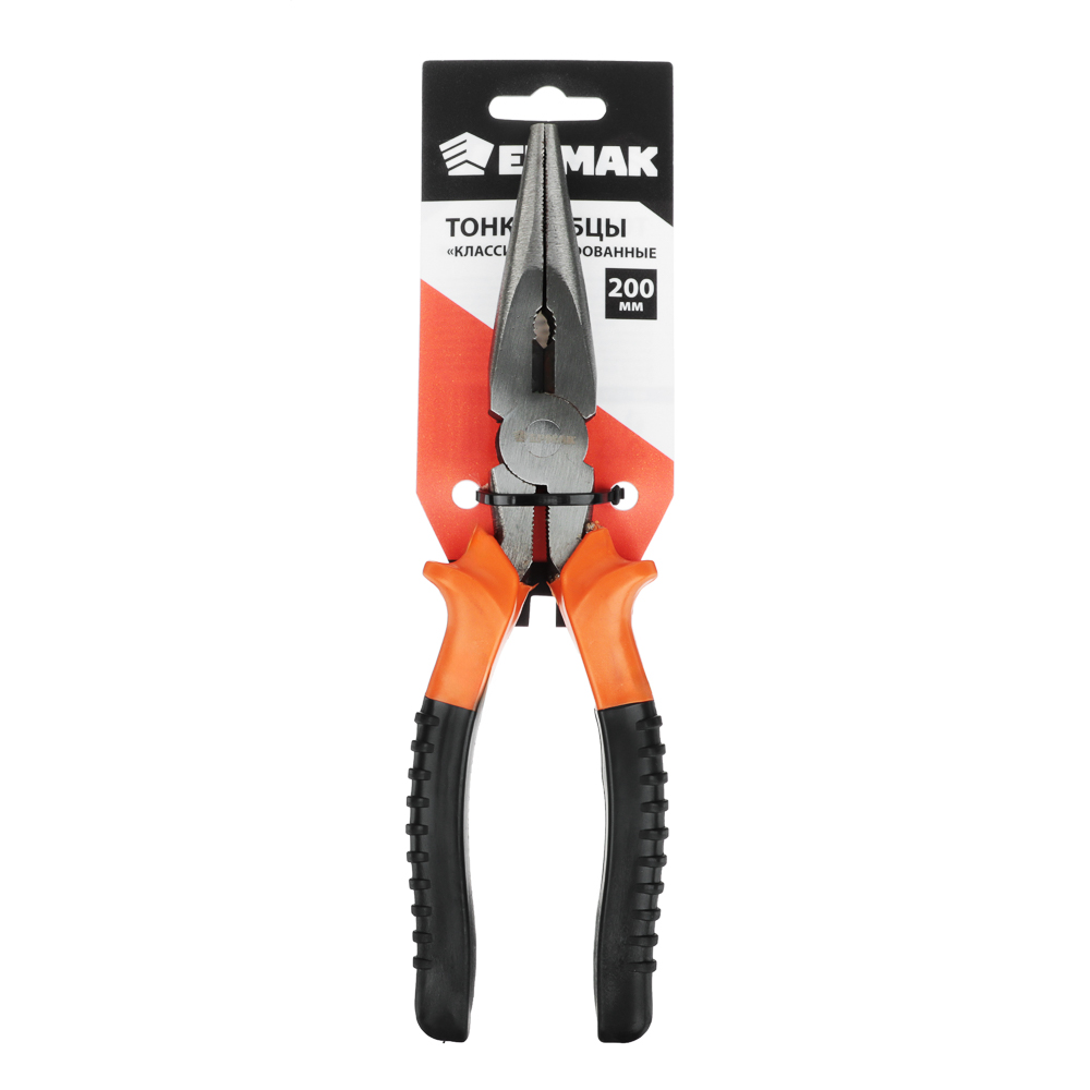 РОКОТ/ЕРМАК Тонкогубцы 200мм "Классик" шлифованные, арт.№ 661-875