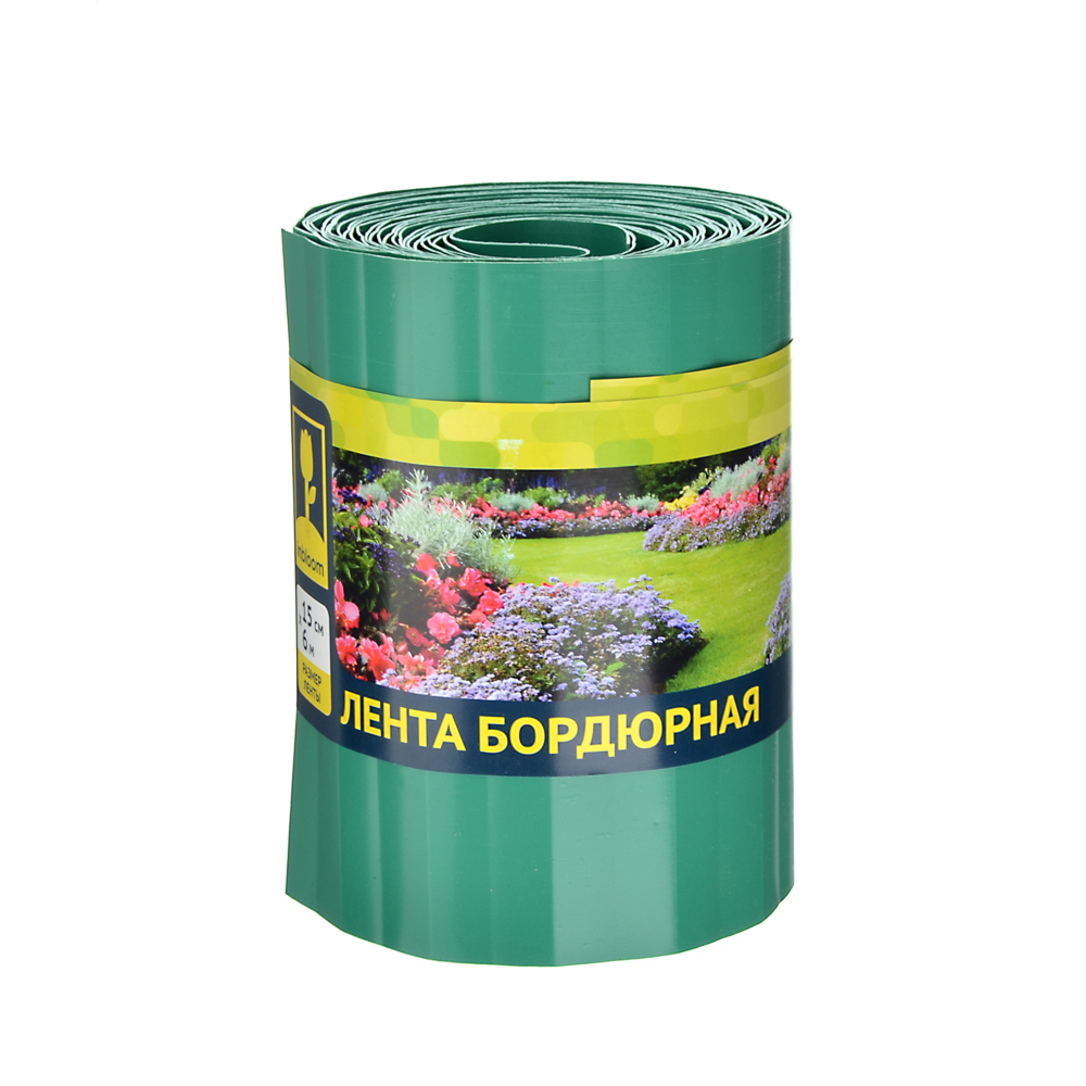 INBLOOM Лента бордюрная 15см x 6м, полипропилен, зеленая, арт.№ 172-026