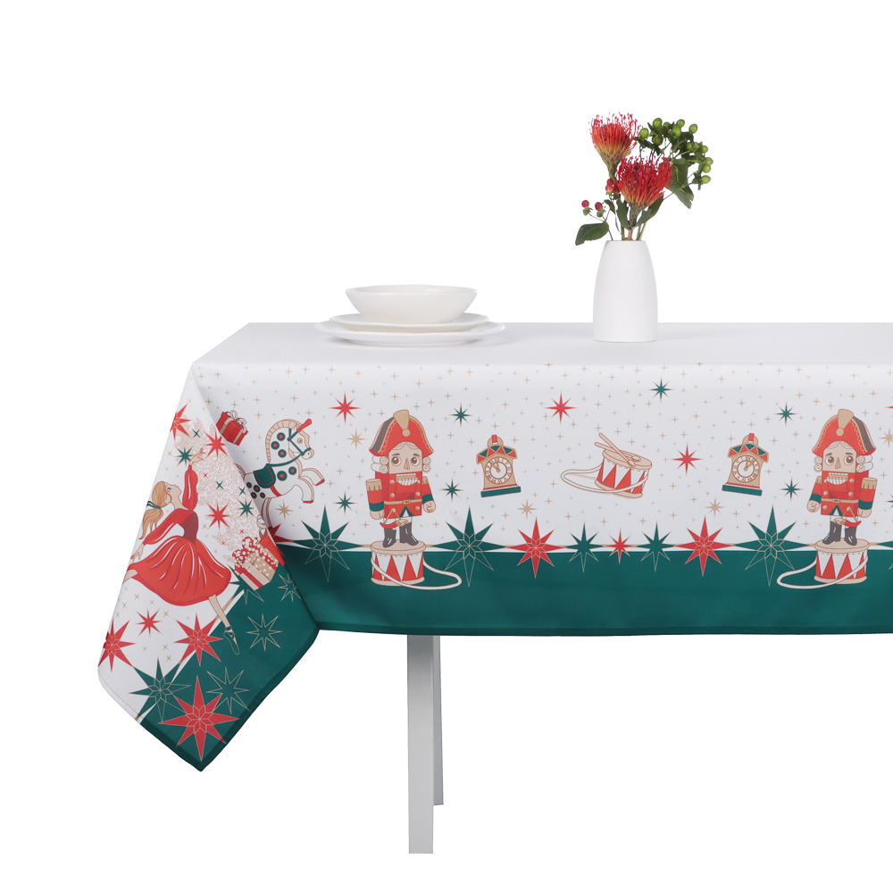 PROVANCE Щелкунчик Скатерть текстильная, 140х180см, 100% полиэстер, 2 дизайна, арт.№ 492-257