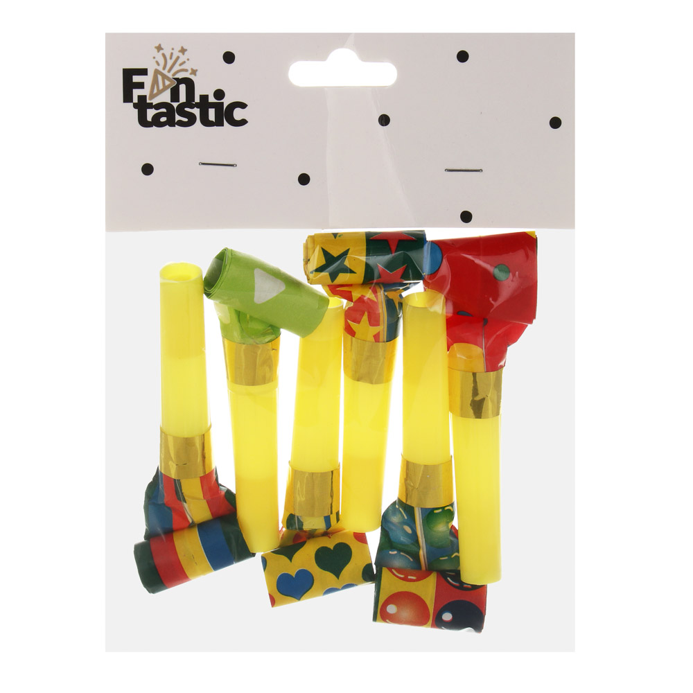 Набор языков-гудков тм Fntastic, 6 штук, фольга, бумага, пластик, арт.№ 585-013