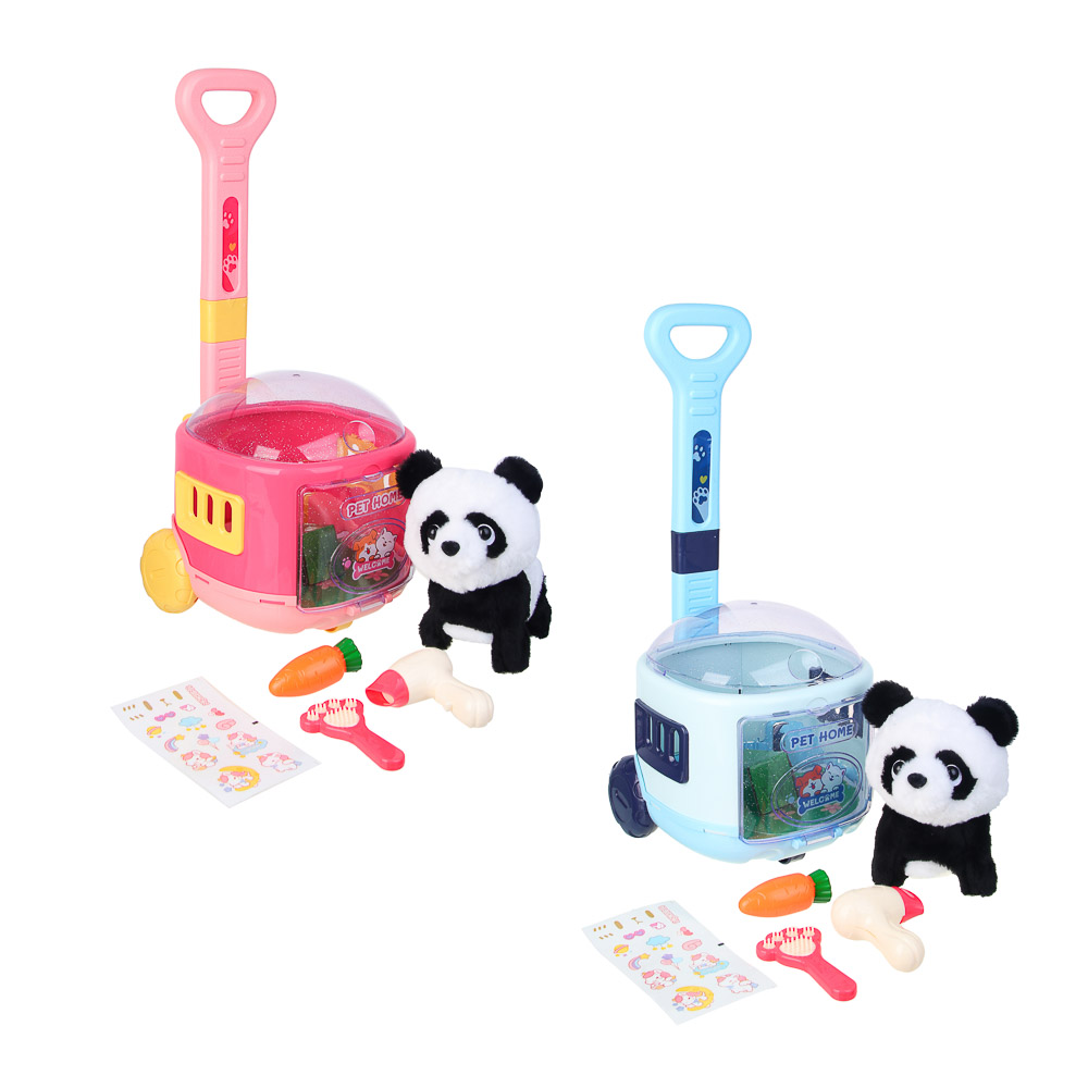 ИГРОЛЕНД Питомец интерактивный "Панда в перевозке", 2хАА, ABS, полиэстер, 20,5х23х48,5 см, арт.№ 272-903