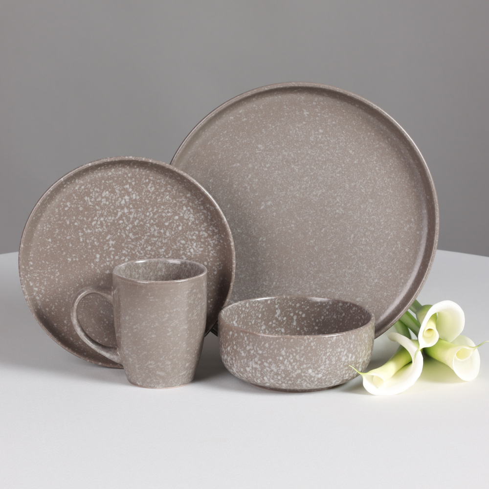 MILLIMI Салатник 620мл, 14.5х6см, керамика, серый, арт.№ 824-177