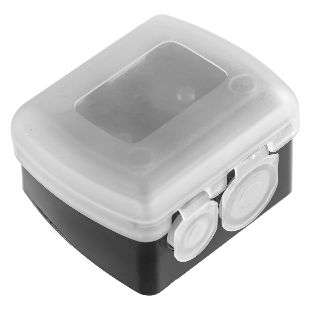 ЮНИLOOK Точилка для косметических карандашей двойная, пластик, 4х3,5х2см, черный, SB-02A-11, арт.№ 357-066