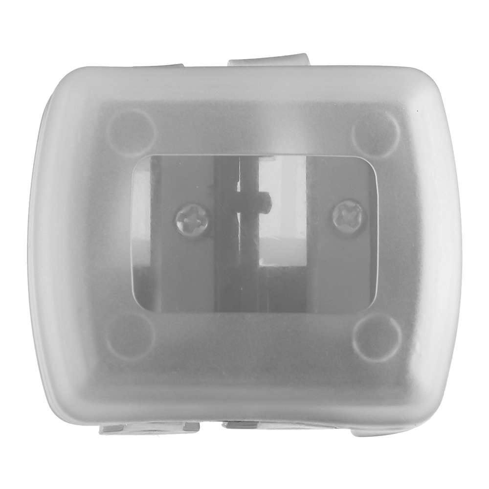 ЮНИLOOK Точилка для косметических карандашей двойная, пластик, 4х3,5х2см, черный, SB-02A-11, арт.№ 357-066