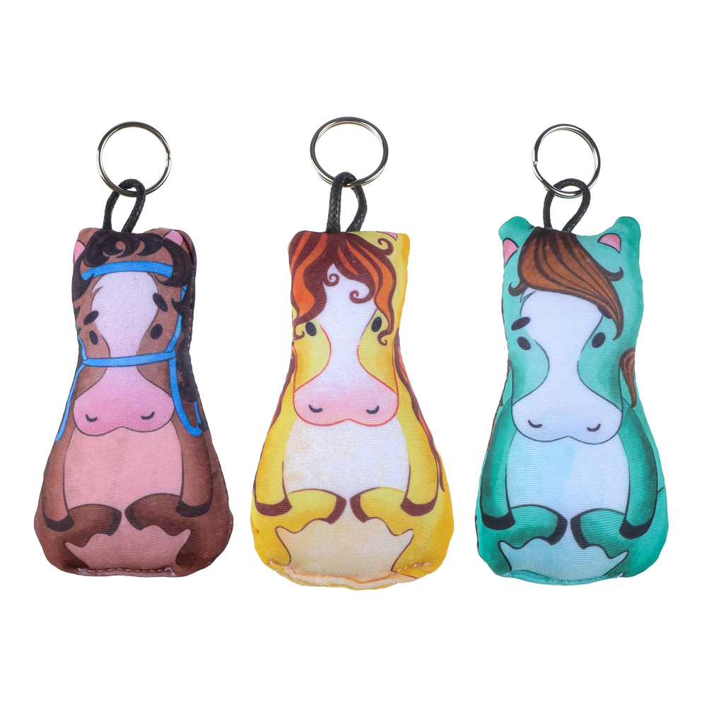 Брелок Лошадка, 10 см, бифлекс+шарики, 3 дизайна, арт.№ 705-510