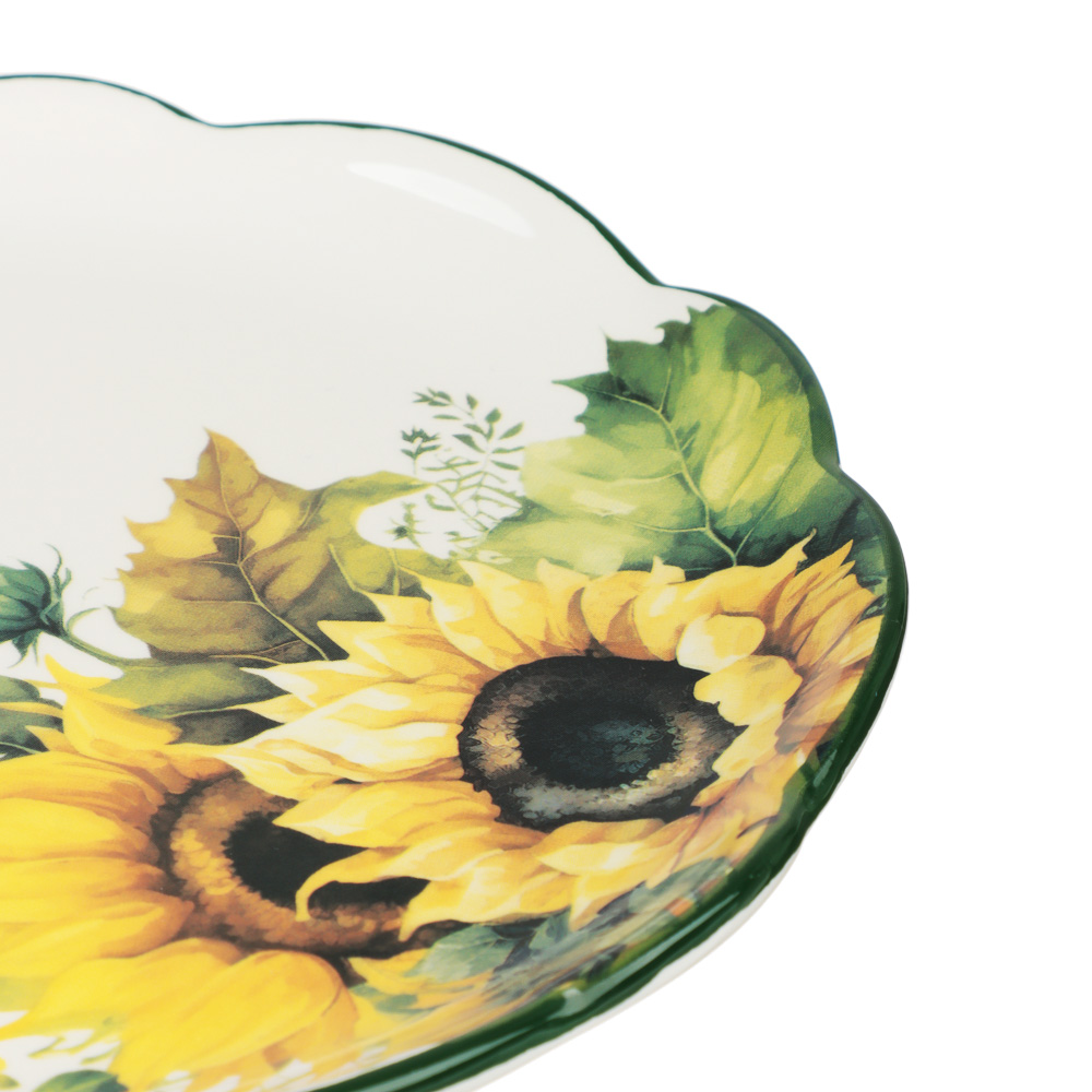MILLIMI Подсолнухи Блюдо круглое, 20х2см, керамика, арт.№ 824-656