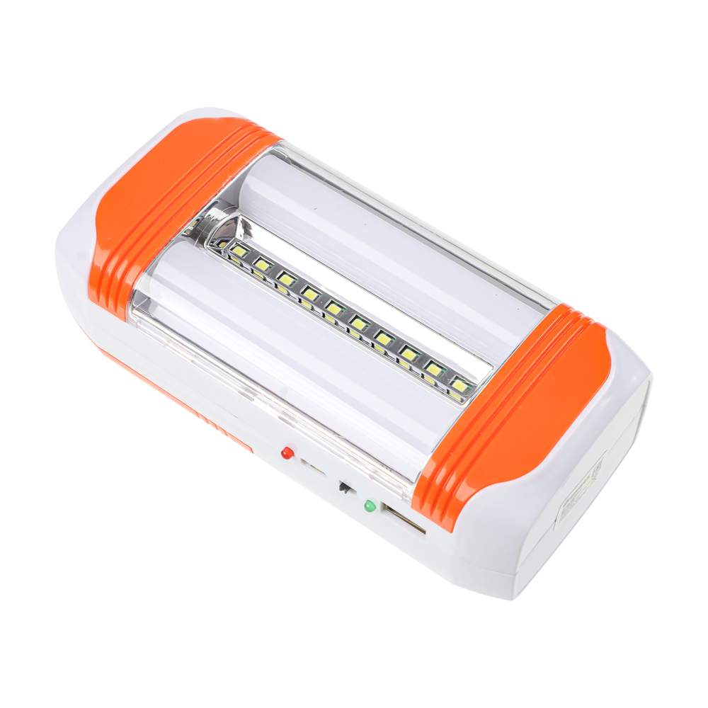 Фонарь-светильник тм ЕРМАК, LED, 2 режима, 800 мАч, USB, пластик, 70х50х145 мм, арт.№ 198-083