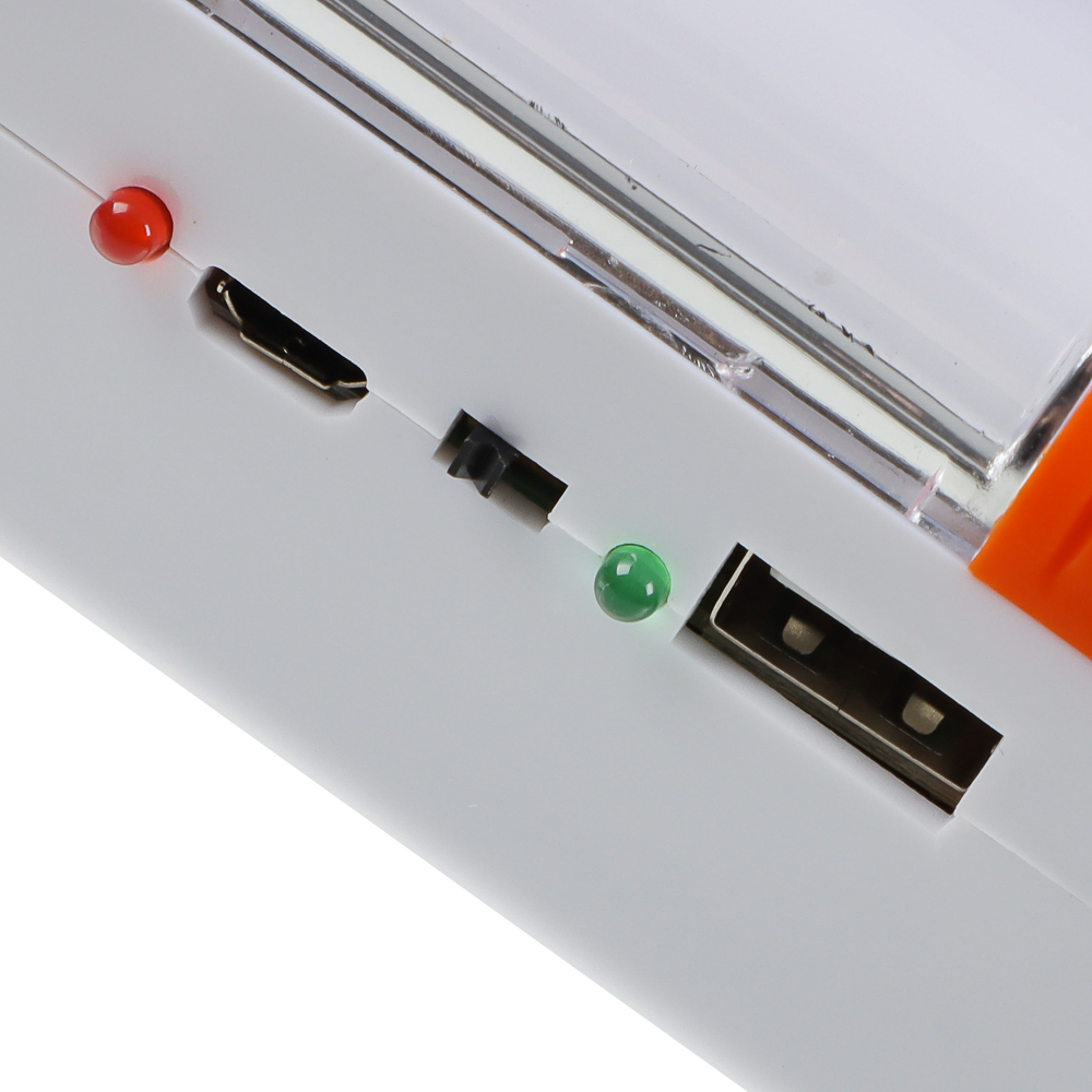 Фонарь-светильник тм ЕРМАК, LED, 2 режима, 800 мАч, USB, пластик, 70х50х145 мм, арт.№ 198-083