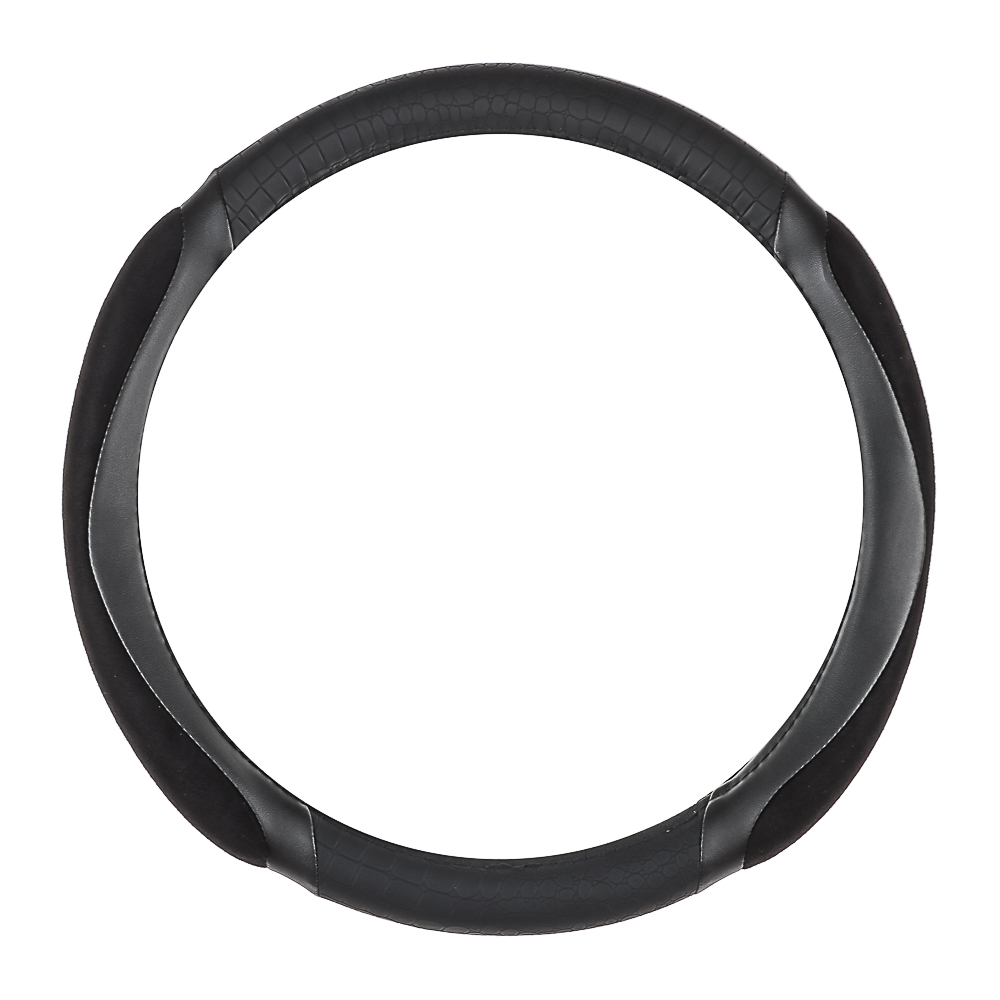 ЕРМАК Оплетка руля, спонж, с захватом руля, черный, разм. (M), арт.№ 708-426